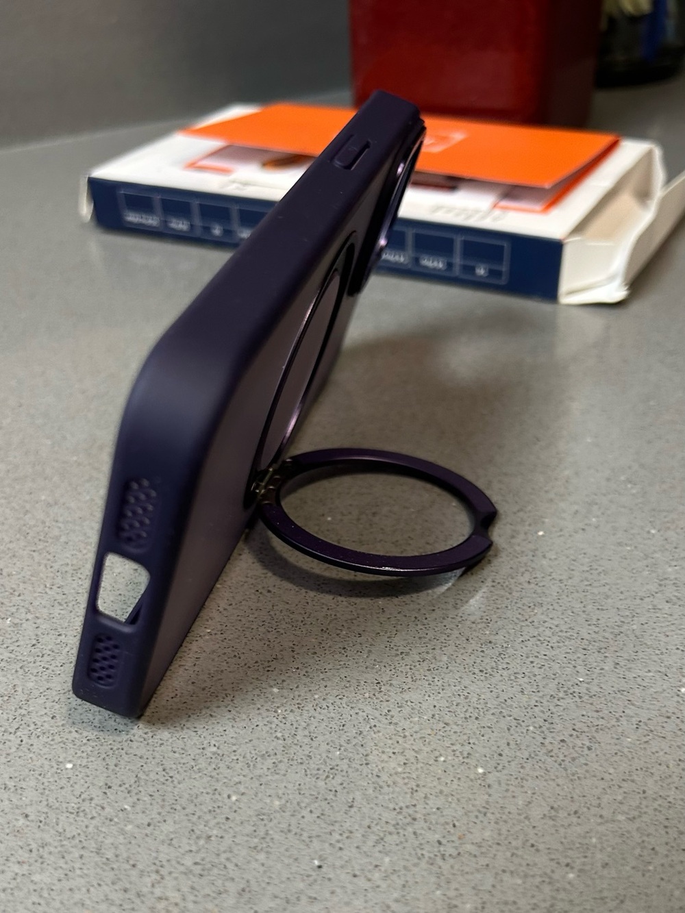 Purple MagSafe-Compatible iPhone Case - Picture 4 of 5